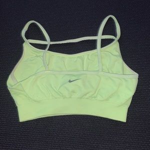 neon green nike bra